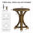 23" Solid Wood Pedestal Dining Table