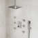 RelaxaJet High-Pressure 12‘’ FlowSync Control Collection Shower Faucet Set with Rough-In Valve，2.5 GPM