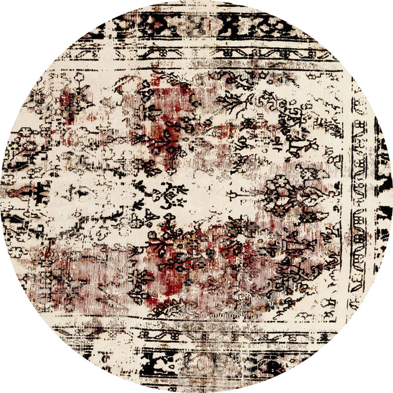 Tapis abstrait moderne 2020, Rond 4 pi