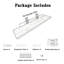 Tablettes murales rectangulaires flottantes en bois avec support en métal