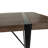 55 "rural industrial rectangular MDF dark wood dining table-1778535521