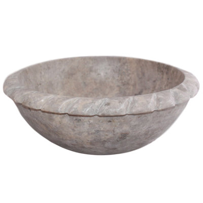 TashMart 16'' Stone Circular Bathroom Sink