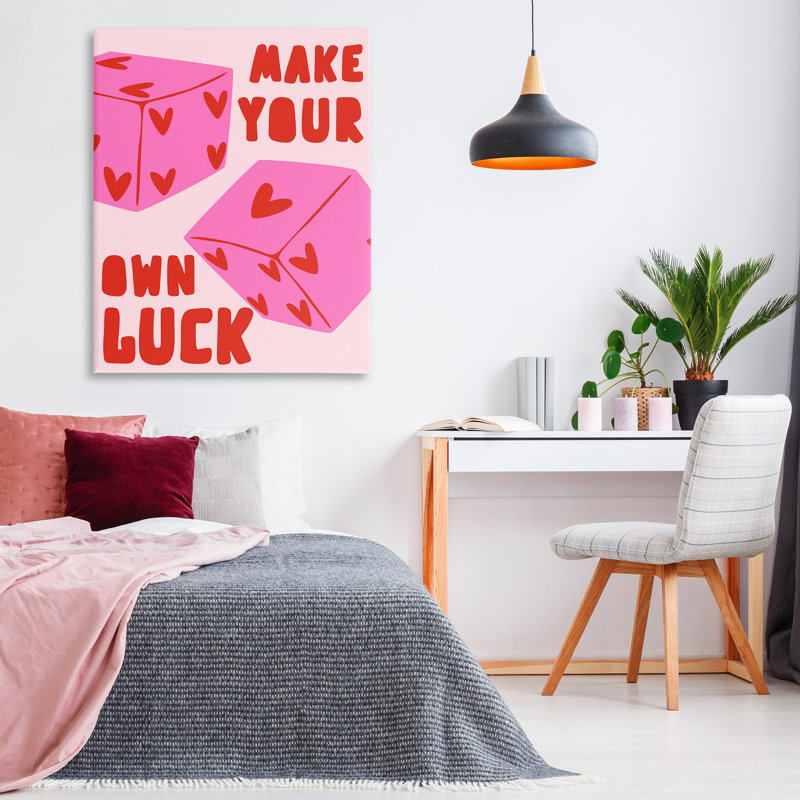 «Make Your Own Luck», art mural par House of Lulu, H 48 po x l 36 po