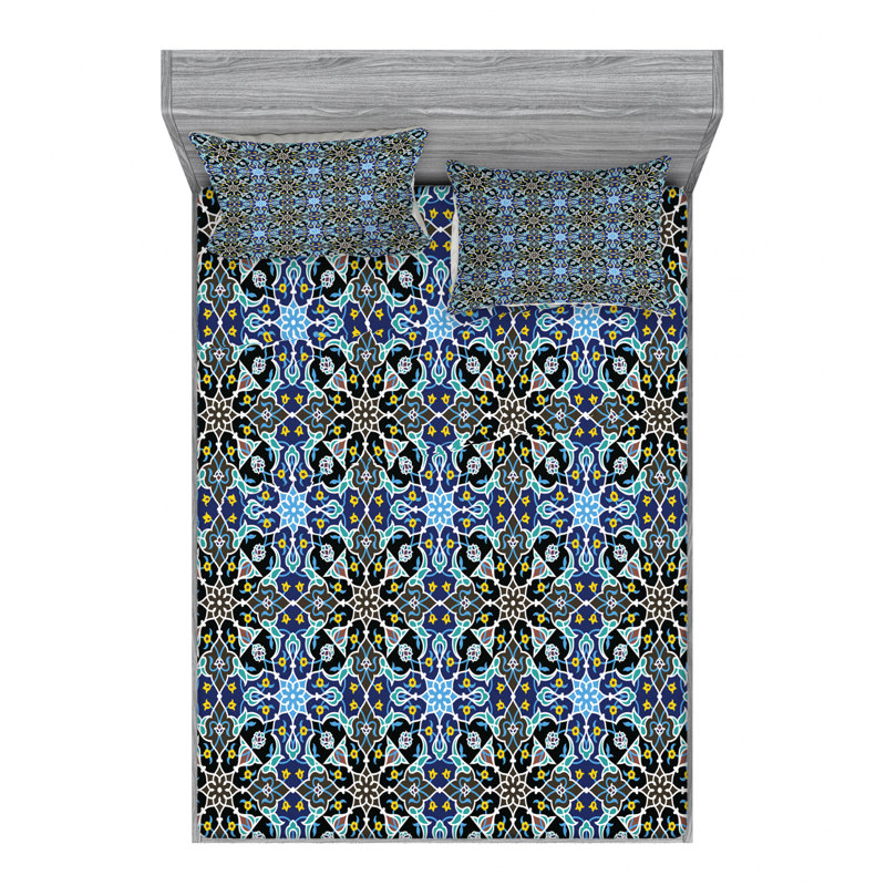 Microfiber Sheet Set, Queen Sheet Set with 2 Pillowcases