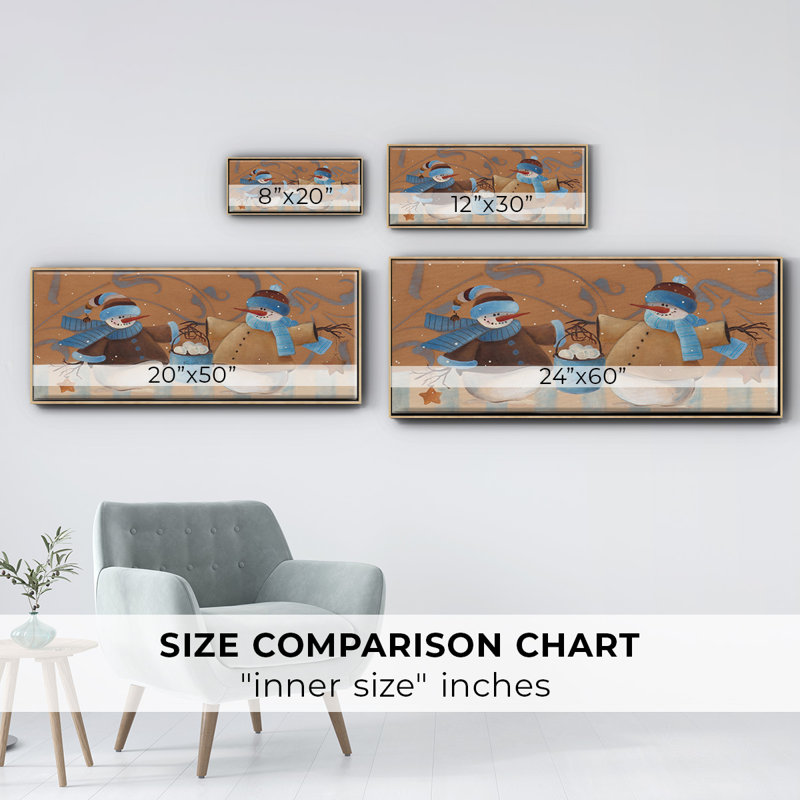 Snowball Bucket- Framed Canvas