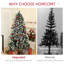 HOMCOM Artificial Pine Christmas Tree Branch Tips Steel Base Green-56004187