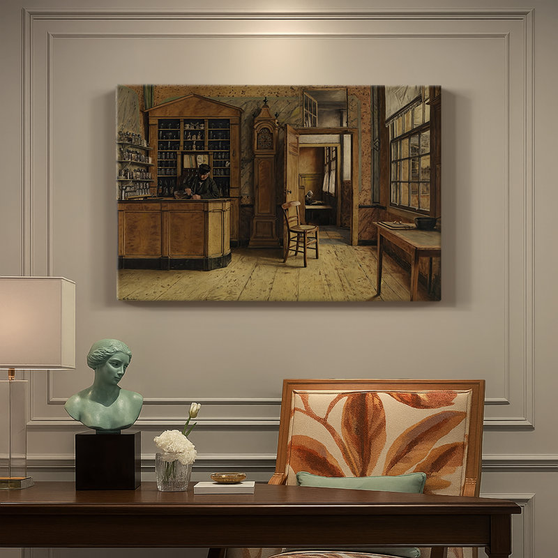 The Taproom (Het estaminet)-Henri de Braekeleer-Gallery Wrapped Canvas-c. late 19th Century, 18 x 27