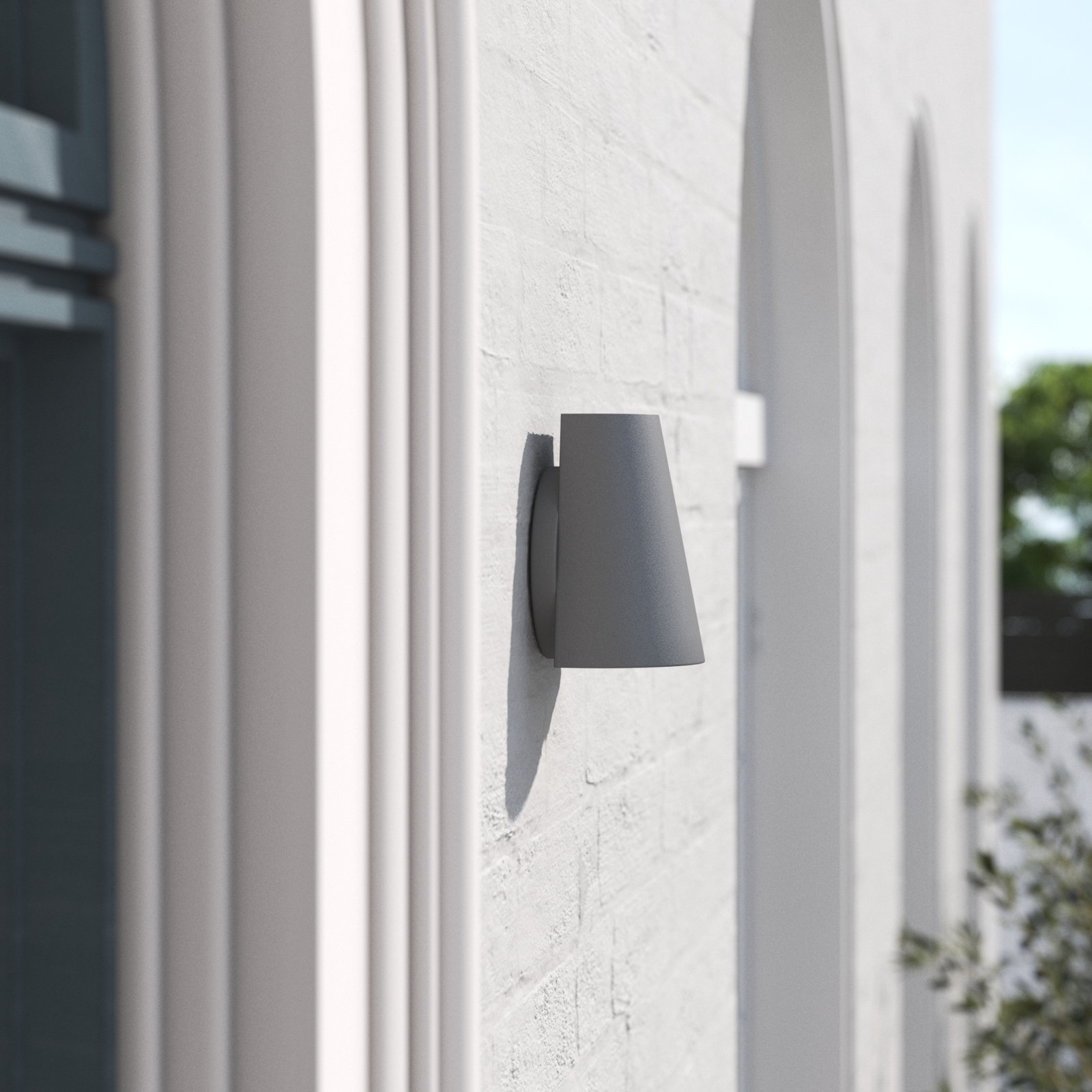 Summerhill Bell Outdoor LED Wall Light, Silver