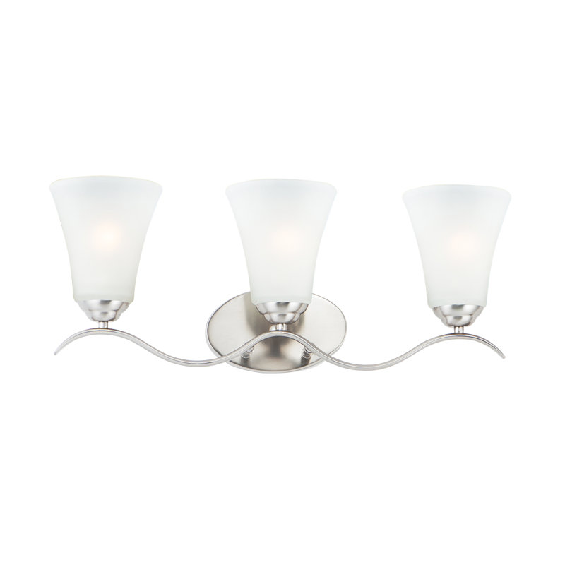 Lavalley 3 - Light Dimmable Vanity Light, Satin Nickel