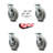 Caster with Bolt on Swivel Locks