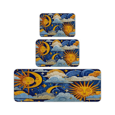 Ensemble de tapis de cuisine 3 pièces