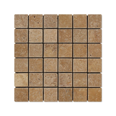Carreau de mosaïque en travertin