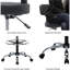 Tabouret de dessinateur avec repose-pieds Miyana Comfy-90620502