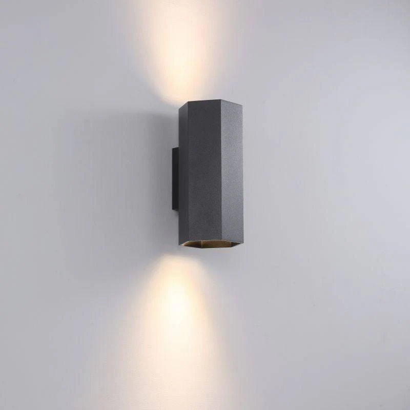 UltraBeam Black Up and Down Dimmable Indoor LED Wall Light 10 Watt LED 