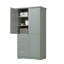 Armoire de rangement haute et large avec portes pour salle de bain / bureau-272496644