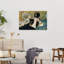 The Lady With Fans, Portrait Of Nina De Callias, C.1873-74 Impressionist Traditional Abstract Portrait Wall Art Print by Edouard Manet - 1 Piece Wrapped Canvas Wall Art-740537275