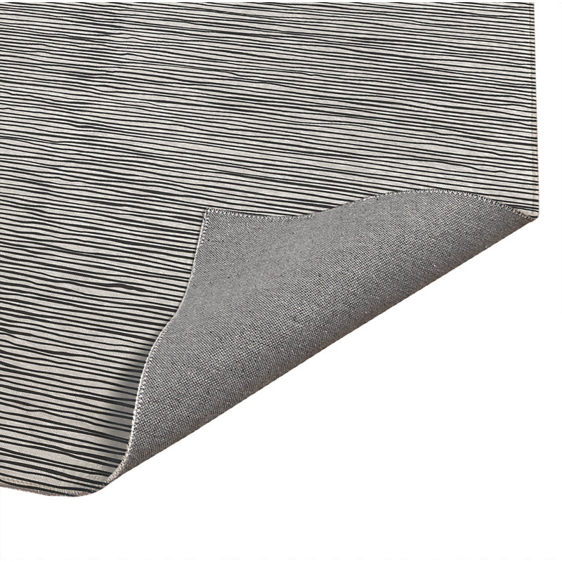 Tapis de cuisine antidérapant léger Tess, Rectangle 5 pi x 7 pi, Ivoire/gris anthracite