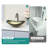 Topcraft Oval Artistic Vessel Sink Gilded black