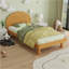Cookie-Shaped Bed Frame For Boys & Girls,Twin Size Platform Bed