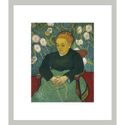 Berceuse: madame Augustine Roulin berçant un berceau (La Berceuse) par Vincent van Gogh, impression giclée encadrée