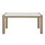 Ensemble de salle à manger 6 pièces Teny, chaises, banc Teny, blanc imitation marbre brun clair-121897302