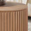 Table basse ovale en bois de 51,18 po avec tiroir de style Mid-Century moderne, table basse unique pour meubles de salon, table de thé chêne-196332998