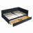 Full Size Upholstered Tufted Bed Frame with Drawers-2009276918