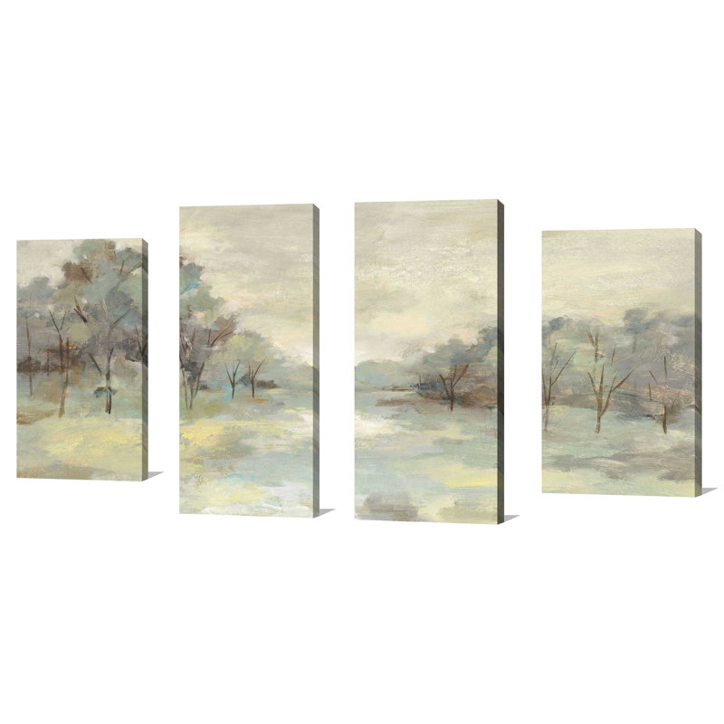 «Scenic Treescape», impression sur toile flottante 3 pièces, L 72 po x H 38 po