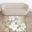 Tapis contemporain doux non tissé à motif floral et de feuilles aux couleurs vives, parfait pour ajouter une touche unique à tout espace de vie-114329363