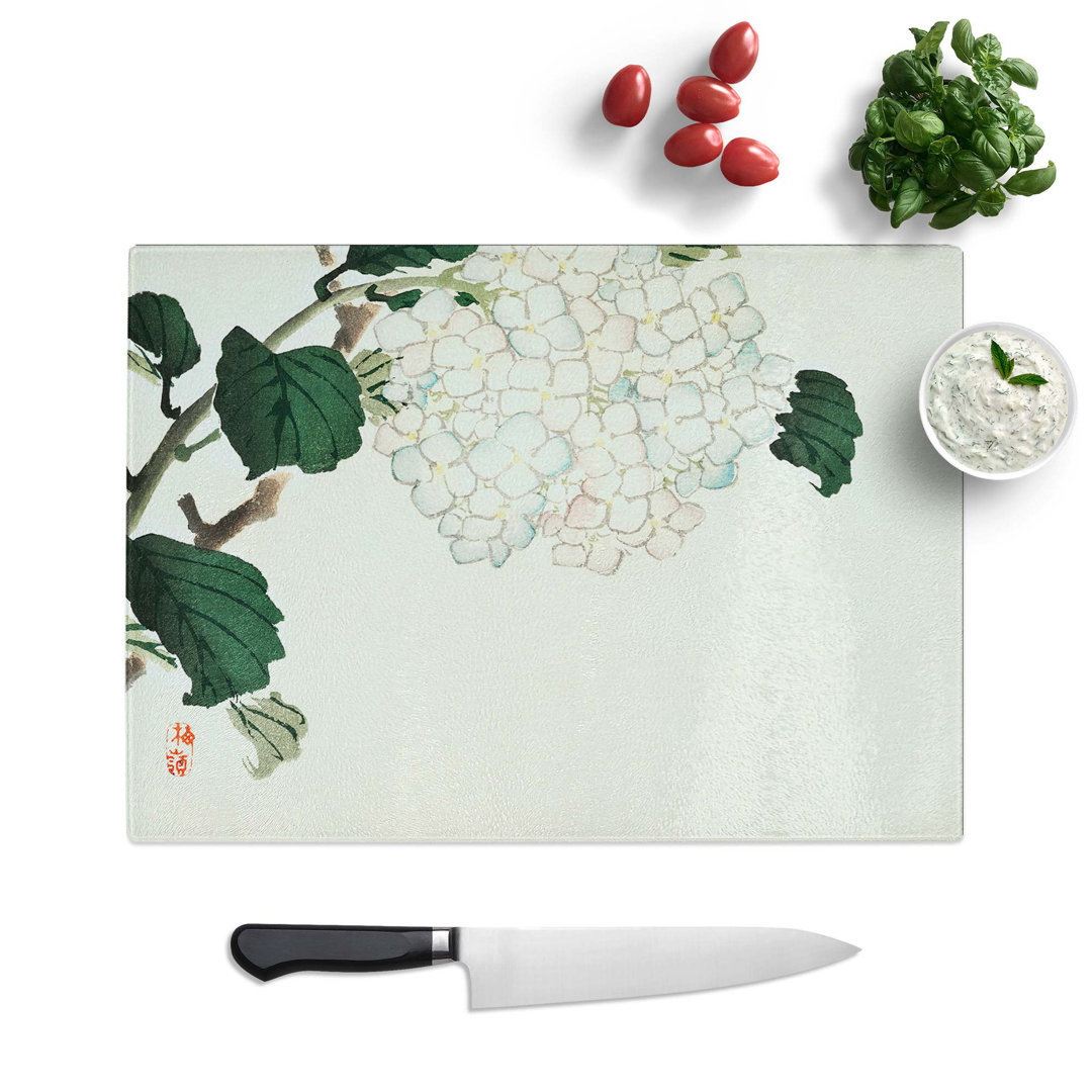 Glass Hydrangea by Kono Bairei Chopping Board