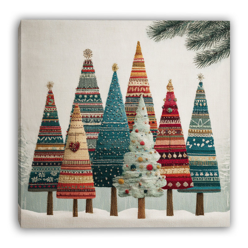 Festive Forest Magic Wrapped Canvas Wall Art