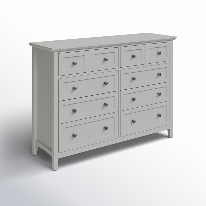 Commode 8 tiroirs Renee, gris