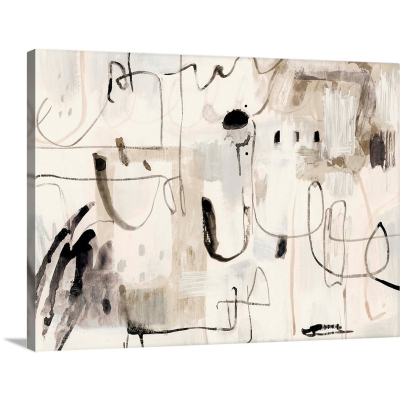 «Net Neutral I» par Victoria Barnes, reproduction d'art sur toile, Toile tendue, H 36 po x l 48 po x P 1,25 po