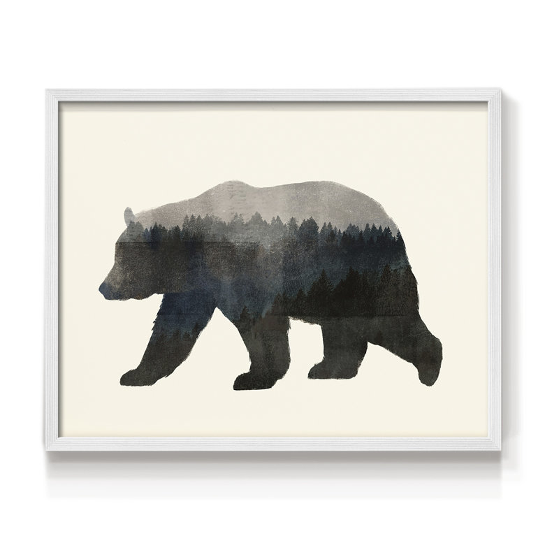 The Wilderness II -Framed Print - Restickable, H 8 po x l 10 po, Blanc
