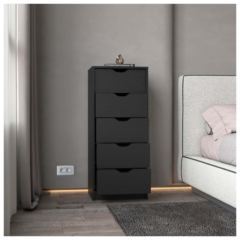 Commode 5 tiroirs Wenge, Wenge