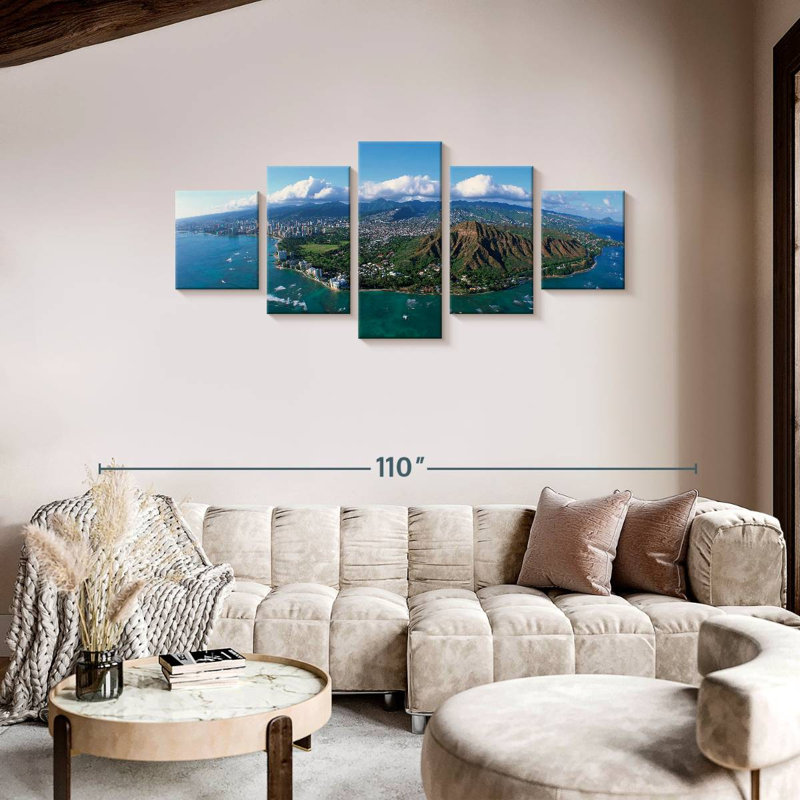 Tête de diamant Honolulu, H 36 po x l 80 po