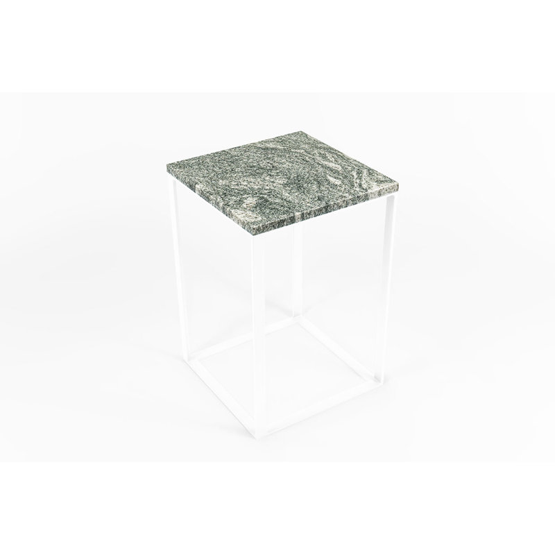 Jahyden Frame End Table, White