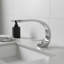 Robinet de lavabo de salle de bain à un trou avec poignée simple-120650292
