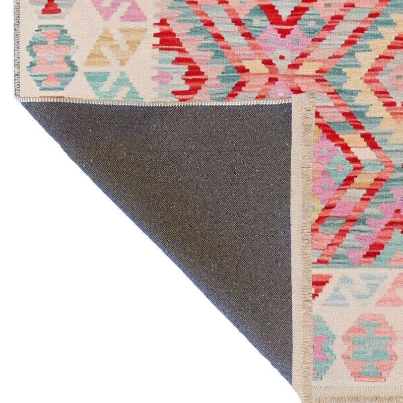 Tapis intérieur / extérieur Kourosh, Tapis de couloir 2 pi 7 po x 6 pi 7 po