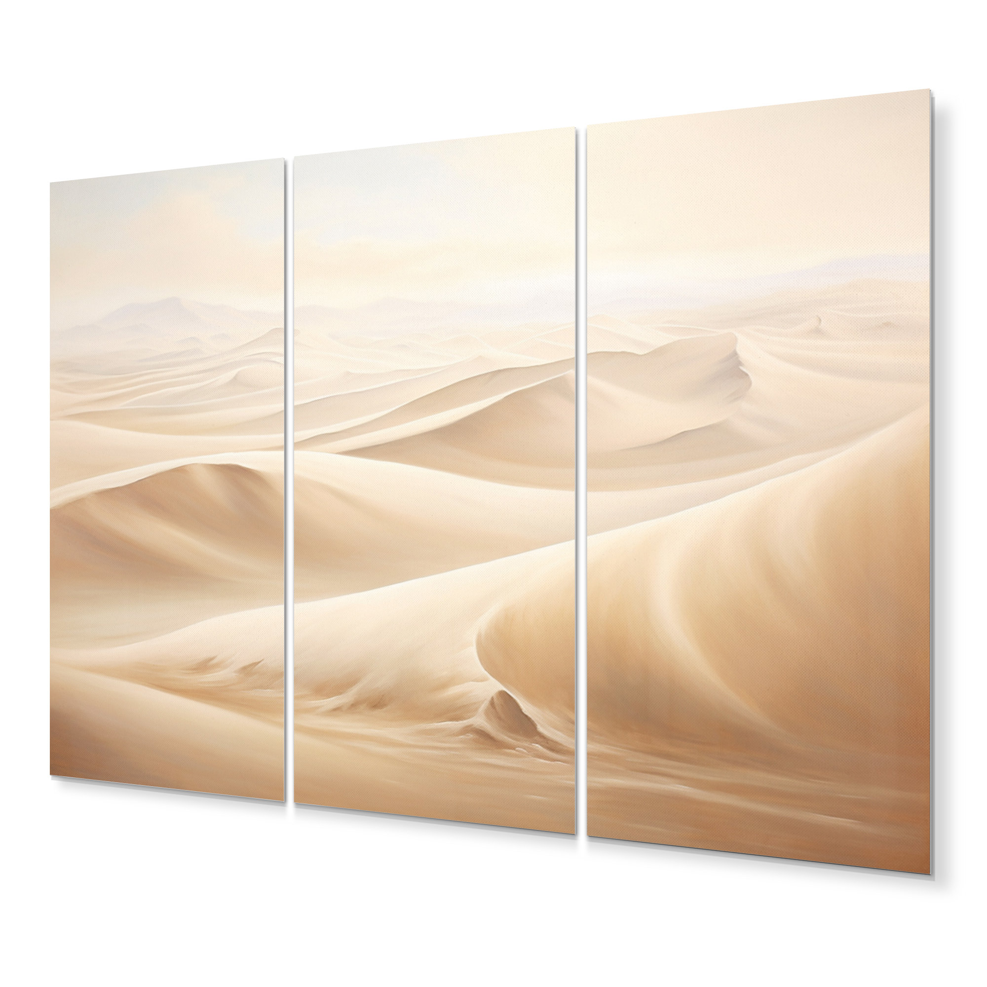 DesignArt Minimalism Desert Sands of Serenity III - Landscapes Metal