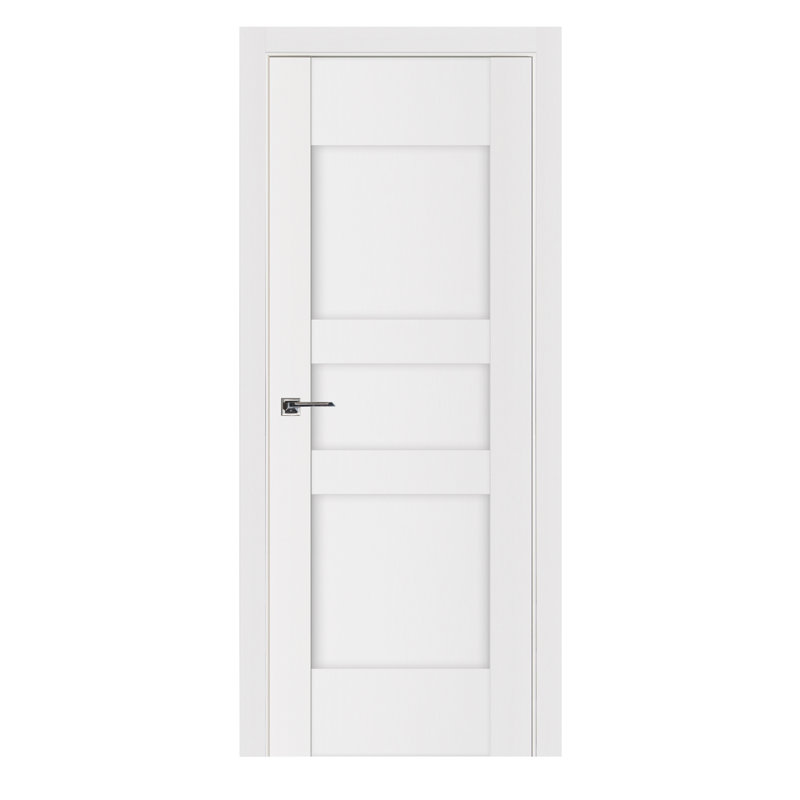 Porte intérieure stratifiée blanc pré-suspendu Stile 036, Droite, 35,75 po x 96 po
