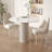 White Round Sintered Stone Dining table-335295306