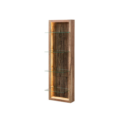 Wall Mounted Curio Cabinet with Lighting