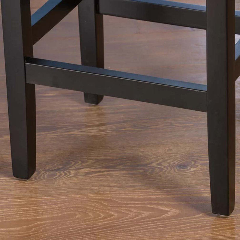 Ensemble de tabourets de bar en cuir et cuir avec tête cloutée