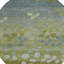 Tapis rond 8 po Olive Green and Gray