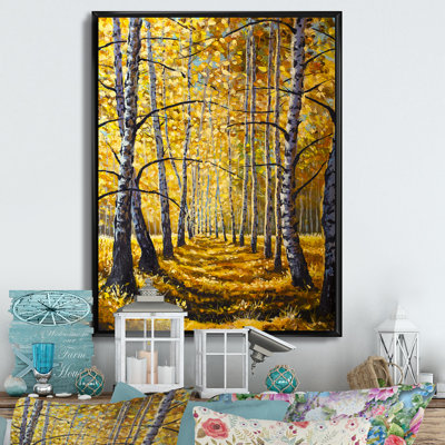 «Path To The Birch Forest III», reproduction d'art sur toile traditionnelle