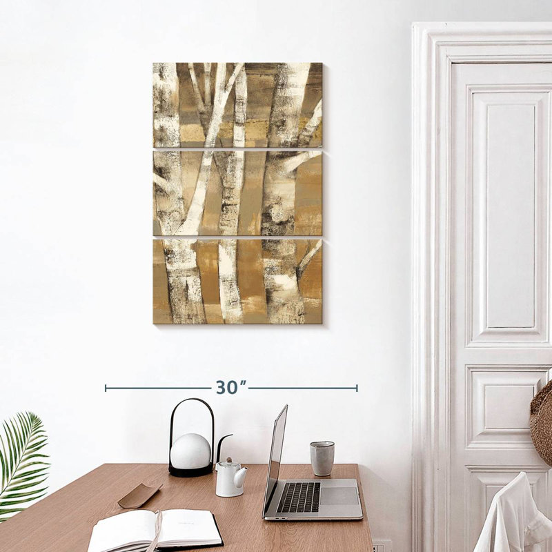 Harnek Wandering Through The Birches II, 32" H x 20" W