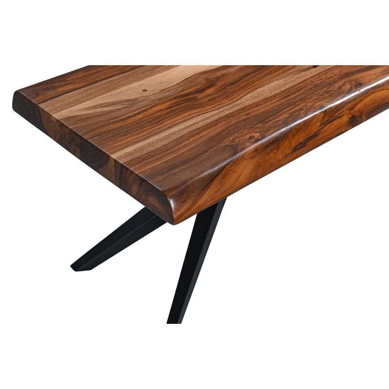 Rosewood 90" Bench in Natural Sheesham, 18" H x 68" W x 18" D