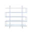 Laguerre 5-shelf Geometric Bookcase-24440837