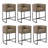 26" Upholstered Metal Barrel Counter Bar Stool-340202074-341230631